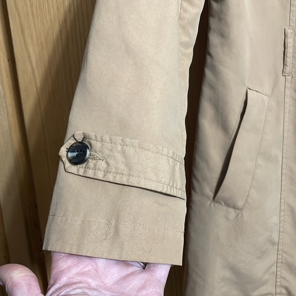 Primark size 8 camel color double breasted coat with buttons and front pockets - Picture 5 of 12